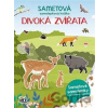 Sametová samolepková knížka Divoká zvířata