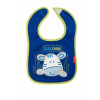 Bobo Baby Trojvrstvový bavlnený podbradník Zebra modrý