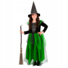 KOSTÝM MALÁ ČARODEJNICA ZELENÁ KOSTÝM HALLOWEEN 116