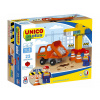 UNICO PLUS / ANDRONI GIOCATTOLI Stavebnica Sklápěč a jeřáb na stavbě 23 dílků Unico Plus