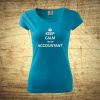 Keep calm, I´m an accountant, Barva Modrá, Velikost M Bezvatriko.cz 208175