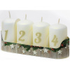 Adventné sviečky s číslami – biela farba DR2-677