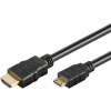 Kábel PremiumCord 4K HDMI A - HDMI mini C, 3 m