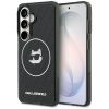Karl Lagerfeld - IML Choupette Head on KL Repeated Logo MagSafe puzdro pre Samsung Galaxy S26 - čierne