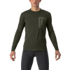 Castelli Unlimited Merino LS, Forest green Veľkosť: 3XL Pánske tričko s dlhým rukávom určené pre gravel a traily