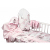 6-dielna výhod. sada s darčekom pre bábätko Baby Nellys, 135x100 Zvířátka na mráčku,ružová, 135x100