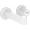 Hansgrohe Finoris - Páková umývadlová batéria pod omietku s ramenom 168 mm, biela matná 76051700