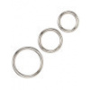 Sada kovových erekčních kroužků Silver Ring Set , California Exotic Novelties