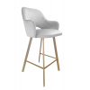 ATOS Barová židle Milano zlatá kostra profil