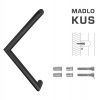MPkovania FT - MADLO kód K14 Ø 30 mm ST ks Rozteč madla: 300 mm, Rozmer profilu madla: Ø 30 mm, Dĺžka: 330 mm