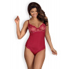 Spodné prádlo-Rosalyne bodysuit red S/M - Elegantní body Rosalyne teddy