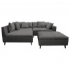 MID.YOU ROHOVÁ SEDACIA SÚPRAVA, textil, sivá - Online Only obývacie izby - 001628000341