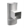 Komínový oválny čistiaci diel priechodný - dvierka 140x140 - rozmer 120x225mm (= ø 180mm)