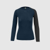 KARPOS Dámske tričko s dlhým rukávom Karpos DINAMICO MERINO 130 071 midnight/vulcan, Veľkosť textil L