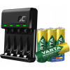 Sada - nabíjačka GC VitalCharger + 4 x akumulátory Varta AA R06 2100 mAh