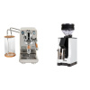 ECM Puristika PID, cream, olive + Eureka Mignon Zero, BL white