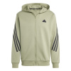 adidas Future Icons 3-Stripes Full Zip pánska mikina Tent Green L