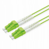 Optický kábel LC/LC 50/125µm OM5 LSOH s nízkostratovým konektorom, zelený 15m