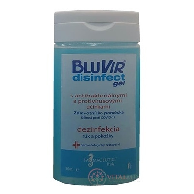 BLUVIR Disinfect gél dezinfekčný gél na ruky 50 ml