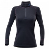 Devold Duo Active Zip Neck Woman - L - Black/Pink