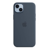 Apple Silicone Case s MagSafe pro iPhone 14 Plus - bouřkově modrý MPT53ZM/A