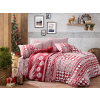 Brotex Vánoční prodloužené povlečení bavlna 140x220, 70x90cm Christmas red