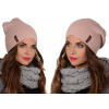 Fashionweek Elegantná dámska teplá čiapka v módnych farbách BEANIE ZIZI-V1 Farba: jasne ružová, Veľkosť: Universal