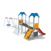 Playground System Detské ihrisko z nerezu so šmykľavkami a hojdačkami - 11511