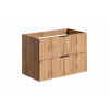 COMAD - Skrinka pod umývadlo 80cm 2 zásuvky ADEL OAK 5907611654804