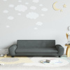 vidaXL Detská pohovka tmavosivá 100x54x33 cm zamat - Sivá - 79428-33850