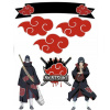 CUKROVÁ TLAČ jedlý obrázok na tortu Cukrová hmota MANGA ANIME Akatsuki Naruto 5