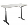 AlzaErgo Table ET2 čierny + doska TTE-01 140 × 80 cm biely dub