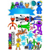 CUKROVÁ TLAČ jedlý obrázok na tortu Cukrová hmota ROBLOX FRIENDS HRA SUPER SADA