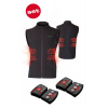SET - Vyhrievaná vesta LENZ Heat Vest 1.0 Men + batérie lithium pack rcB 1800 XXXXL Čierna