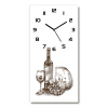 Nástenné hodiny tiché Víno 30x60 cm
