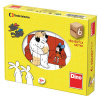 Dino Drevené kocky rozprávky 6 ks Dino