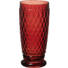 Pivný sklenený pohár Boston Coloured 400 ml červený