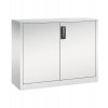 Kancelárska skriňa Acurado - príručná, krídlové dvere, 1200 x 400 x 1000 mm, bledosivá
