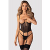 Korzet Obsessive Euphori Farba: Čierna, Veľkosť: 2XL/3XL