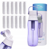 Filtračná fľaša Aqualogis Aqua&Go 0,5 l fialová
