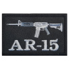 Nášivka AR-15 8x5cm so suchým zipsom