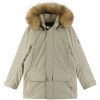Detská páperová bunda s membránou Reima Serkkula - Earthy Beige 116