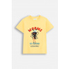Detské tričko Coccodrillo žltá farba, s potlačou, SAGE TIME BOY KIDS WC5143203SBK 98