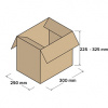 Kartónové krabice 3VVL 300x250x225-325mm, 25 ks