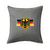 Nemecká orlica a vlajka - Vankúš 50x50 - 50x50 - Iba poťah ( Tmavosivý melír )