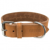 Trixie Rustic kožený obojok Heartbeat - hnedá Veľkosť: L-XL: 55-65cm/40mm