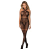 Subblime - 951948 fishnet bodystocking with crossed neck straps black