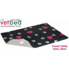 Vetbed protišmyk/Drybed Grafit+Ružové Srdce 50 x 75 cm