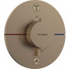 Hansgrohe ShowerSelect Comfort - Termostatická batéria pod omietku, na 2 spotrebiče, kefovaný bronz 15554140