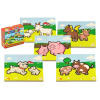 Teddies Puzzle Moje prvé zvieratká drevené 18 dielikov pre najmenších v krabičke 13x11,5x4,5cm 12m+ MPZ